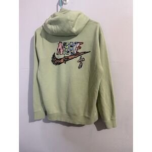 Nike Boys Sage Green pullover hoodie Sz S Dm8289-601